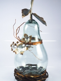 BG-648L_Glass Pear Canister Large