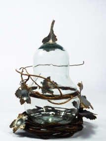 BG-648S_Glass Pear Canister Small