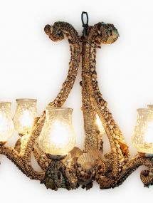 L-627_New Shell Chandelier