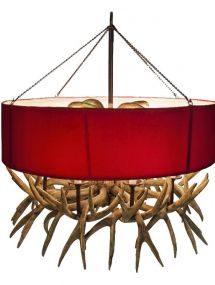L-940B_Antler Shaded Chandelier