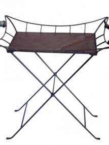 MT-773B_Horn Tray with X-stand with leather