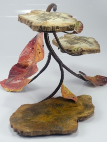 PW-179 Autumn leaf 3 tiered server