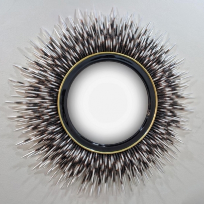 Porcupine Round Mirror