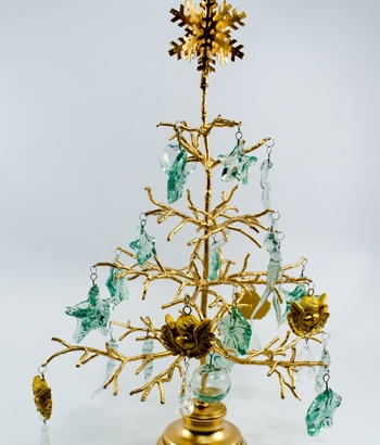 MT-973_Small Tree with Glass Ornaments