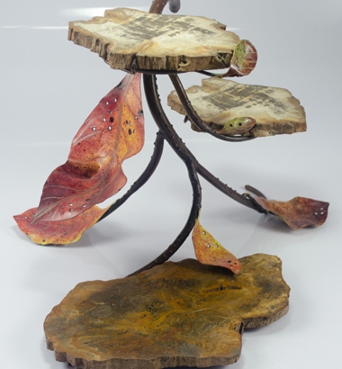 PW-179 Autumn leaf 3 tiered server